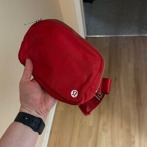 Lululemon Red Belt Bag Employee